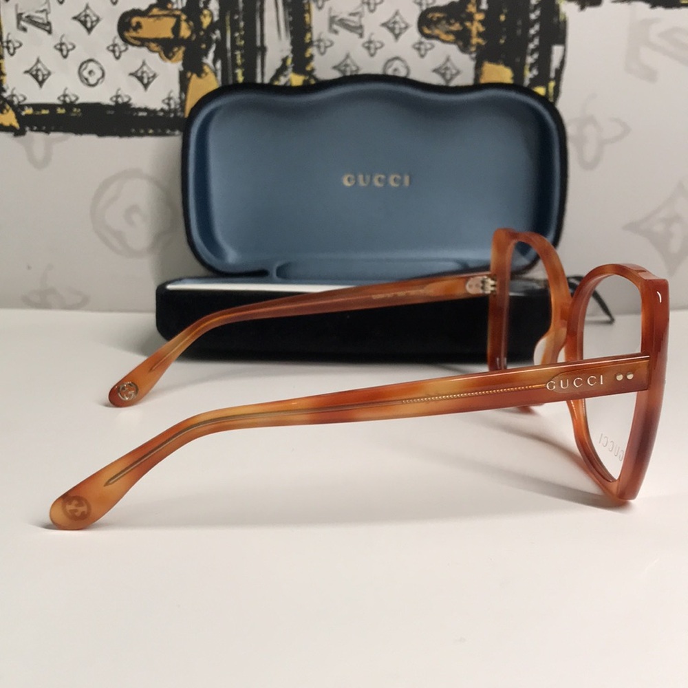 Luxury New Authentic Gucci GG0473O 003 Eyeglasses - Picture 7 of 14